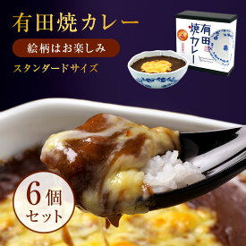 柄はおまかせセット有田焼カレー（大) 6個セット プレゼント 誕生日 内祝い ギフト 有田焼 スパイス カレー皿 さがびより 佐賀県産 九州駅弁 本格焼きカレー 母の日 お返し