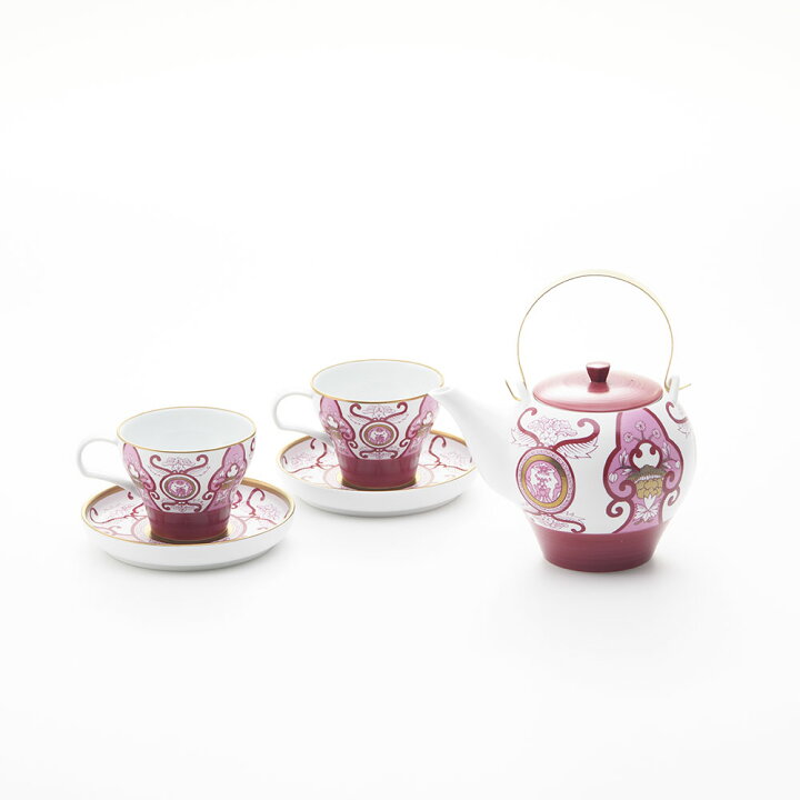 楽天市場 有田焼 和食器 カップ Japan Autumn ティーポット 1個 カップ ソーサー 2個 古伊万里草花紋 ワインレッド 化粧箱 食器 セット ブランド ギフト 有田焼 アリタポーセリンラボ Arita Porcelain Lab 楽天市場店