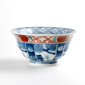 茶碗 ご飯茶碗 めし碗 おしゃれ 持ちやすい 有田焼 陶磁器 日本製 染錦寿紋割山水