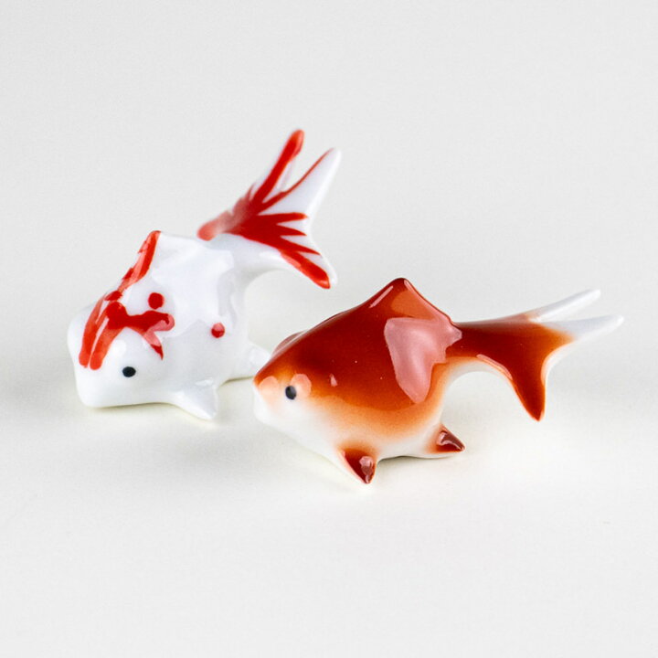 楽天市場】金魚 置物 かわいい置物 小物 インテリア 陶磁器 有田焼 