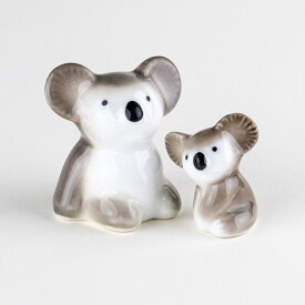 動物 置物 かわいい置物 小物 インテリア 陶磁器 有田焼 日本製 コアラ（親子） ペア