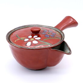 急須 ポット 有田焼 波佐見焼 想い花（赤） 茶こし付 急須