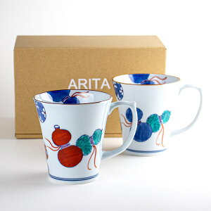 ペア マグカップ 有田焼 おしゃれなギフト箱入り 心を込めた贈り物 鍋島六瓢 2個セット