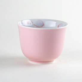 湯呑み 煎茶碗 お茶 おしゃれ 有田焼 来客用 陶磁器 日本製 ピンクフラワー 煎茶