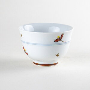 湯呑み 煎茶碗 お茶 おしゃれ 有田焼 来客用 陶磁器 日本製 あかね草 小煎茶