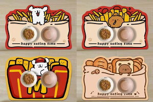 ランチョンマット ペット用マット 猫 ネコ 犬 ペット 食事 フードマット 滑りにくい 北欧 弾力性 おしゃれ かわいい ズレにくい