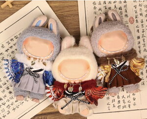 THE MONSTERS Exciting Macaron �ʂ�����ݗp�� LABUBU ���u�u �}�J�����m��/�Y�{��/�C/�l�N�^�C/�X�q/�X�[�c �ʂ������ �� 17cm15cm17cm �ʂ������ ���Z�b�g