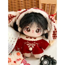 ぬいぐるみ用 全身コーデセット 10cm-12cm うさ耳ヘッドドレス付き 推し活 アイドル キャラクター プレゼント