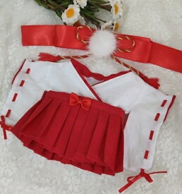 20cmぬいぐるみ用ウィッチコスチューム 着物風ドレス かばん風小物 着せ替え服 ヘッドドレス ブラウス スカート セット おしゃれ かわいい プレゼント ギフト 綿人形 アクセサリー 衣装