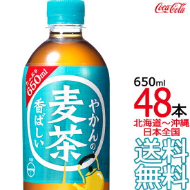 【北海道から沖縄まで 送料無料】 やかんの麦茶 from 爽健美茶 650ml × 48本 （24本×2ケース） むぎ茶 コカ・コーラ Coca Cola メーカー直送 コーラ直送