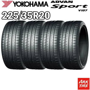 �y�^�C�������\�z4�{�Z�b�g 20�C���` 225/35R20 90Y XL YOKOHAMA �A�h�o���X�|�[�c V107 �T�}�[ �^�C���P�i4�{���i