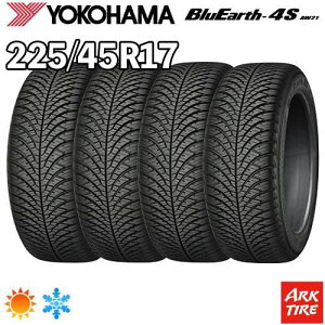 �y�^�C�������\�z2024�N�� ���� 4�{�Z�b�g 17�C���` 225/45R17 94V XL YOKOHAMA ���R�n�} BluEarth �u���[�A�[�X 4S AW21 �I�[���V�[�Y�� �I�[���V�[�Y�� �^�C���P�i4�{���i