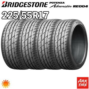 �y�^�C�������\�z4�{�Z�b�g 17�C���` 225/55R17 101W XL BRIDGESTONE �u���a�X�g�� ADRENALIN �A�h���i���� RE004 �T�}�[ �^�C���P�i4�{���i