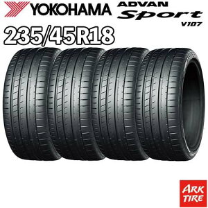�y�^�C�������\�z4�{�Z�b�g 18�C���` 235/45R18 98Y XL YOKOHAMA �A�h�o���X�|�[�c V107 �T�}�[ �^�C���P�i4�{���i
