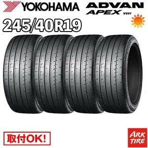 �y�^�C�������\�z4�{�Z�b�g 19�C���` 245/40R19 98Y XL YOKOHAMA ���R�n�} ADVAN �A�h�o�� APEX �G�[�y�b�N�X V601 �T�}�[ �^�C���P�i4�{���i