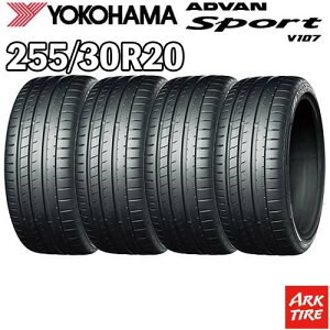�y�^�C�������\�z4�{�Z�b�g 20�C���` 255/30R20 92Y XL YOKOHAMA �A�h�o���X�|�[�c V107 �T�}�[ �^�C���P�i4�{���i