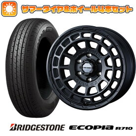 【取付対象】155/80R14 夏タイヤ ホイール4本セット BRIDGESTONE エコピア R710 88/86N プロボックス/サクシード(160系) ウェッズ ウェッズアドベンチャー マッドヴァンス X タイプF 14インチ【送料無料】