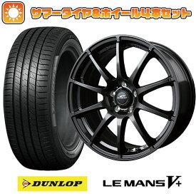 【取付対象】205/60R16 夏タイヤ ホイール4本セット DUNLOP ルマン V+(ファイブプラス) (5/114車用) MID シュナイダー スタッグ ストロングガンメタ 16インチ【送料無料】