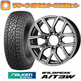 エントリーしてポイント7倍![5/23 20:00-5/27 01:59] 【取付対象】35X12.5R17 夏タイヤ ホイール4本セット (6/139車用) FALKEN ワイルドピーク A/T3W モンツァ カゼラH301 17インチ【送料無料】