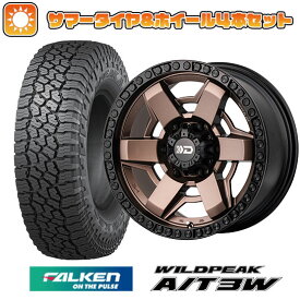 エントリーしてポイント7倍![5/23 20:00-5/27 01:59] 【取付対象】35X12.5R17 夏タイヤ ホイール4本セット (6/139車用) FALKEN ワイルドピーク A/T3W ヴァルド デザートライン DS-001 17インチ【送料無料】