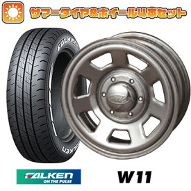 エントリーしてタイヤ交換チケット同時購入でポイント10倍![4/24 20:00-4/27 09:59] 【取付対象】215/65R16 夏タイヤ ホイール4本セット ハイエース200系 FALKEN W11 109/107N AWC デイトナスポークリバース クローム 16インチ【送料無料】