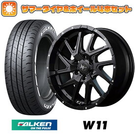 エントリーしてポイント7倍![5/23 20:00-5/27 01:59] 【取付対象】215/60R17 夏タイヤ ホイール4本セット NV350キャラバン FALKEN W11 109/107N MID ナイトロパワー デリンジャー 17インチ【送料無料】