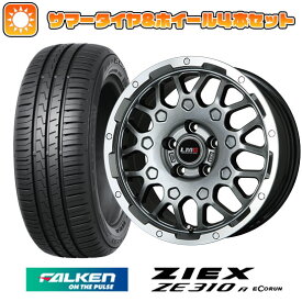 【取付対象】215/60R17 夏タイヤ ホイール4本セット FALKEN ジークス ZE310R エコラン（限定） (5/114車用) LEHRMEISTER LMG MS-9W ガンメタリムポリッシュ 17インチ【送料無料】