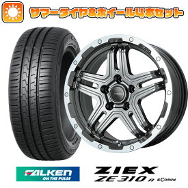 【取付対象】215/60R17 夏タイヤ ホイール4本セット FALKEN ジークス ZE310R エコラン（限定） (5/114車用) PREMIX グラバス-J2(ガンメタ/リムポリッシュ) 17インチ【送料無料】