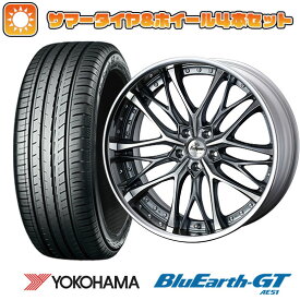 【取付対象】225/45R19 夏タイヤ ホイール4本セット YOKOHAMA ブルーアース GT AE51 (5/114車用) WEDS クレンツェ ウィーバル 19インチ【送料無料】
