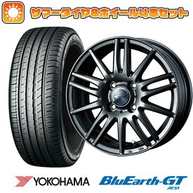 【取付対象】195/55R16 夏タイヤ ホイール4本セット YOKOHAMA ブルーアース GT AE51 (4/100車用) WEDS ザミック ティート 16インチ【送料無料】