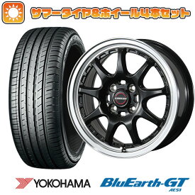 【取付対象】185/55R15 夏タイヤ ホイール4本セット YOKOHAMA ブルーアース GT AE51 (4/100車用) BLEST ユーロマジック タイプSC-9 15インチ【送料無料】