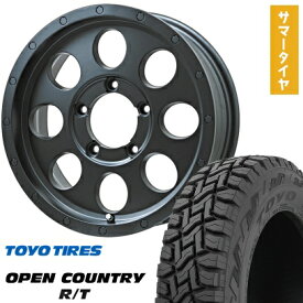 【取付対象】215/70R16 夏タイヤ ホイール4本セット ジムニーシエラ TOYO OPEN COUNTRY R/T RBL LEHRMEISTER LMG CS-8 マットブラック 16インチ【送料無料】