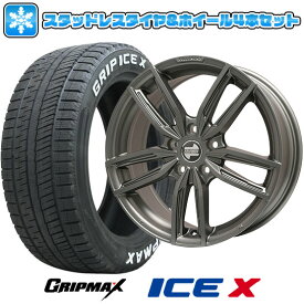 【取付対象】195/55R16 スタッドレスタイヤ ホイール4本セット 輸入車用 MINI（F56/F55/F57） GRIPMAX アイスX RWL ホワイトレター(限定2022年製) KELLENERS ケレナーズJr GF5(マットチタニウム) 16インチ【送料無料】