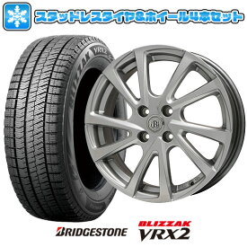 【取付対象】175/70R14 スタッドレスタイヤ ホイール4本セット BRIDGESTONE ブリザック VRX2 (4/100車用) BRANDLE E04 14インチ【送料無料】