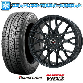 【取付対象】225/45R18 スタッドレスタイヤ ホイール4本セット 輸入車用 BMW 4シリーズ（G22/G23） BRIDGESTONE ブリザック VRX2 MSW by OZ Racing MSW 74(グロスブラック) 18インチ【送料無料】