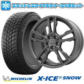 【取付対象】195/65R15 スタッドレスタイヤ ホイール4本セット 輸入車用 VW（ゴルフ） MICHELIN エックスアイス スノー EUROTECH ガヤ エリージ(マットチタニウム) 15インチ【送料無料】