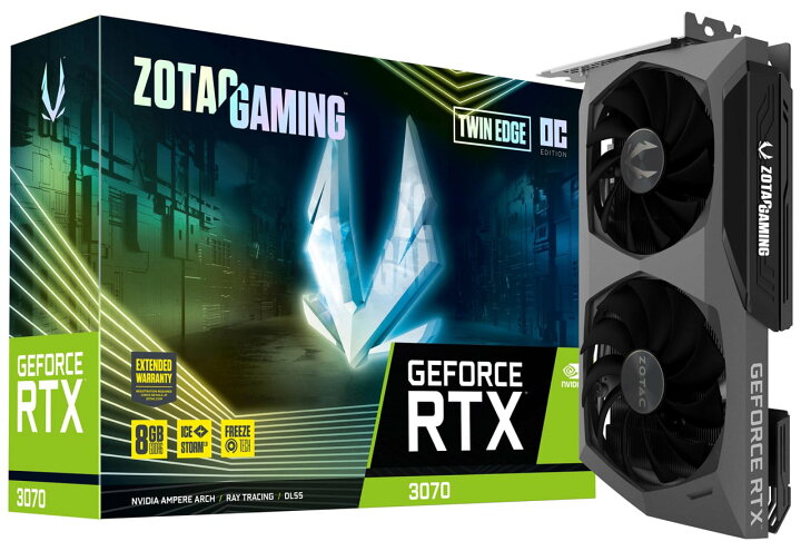 楽天市場】【送料無料】ZOTAC GAMING GeForce RTX 3070 Twin Edge OC 
