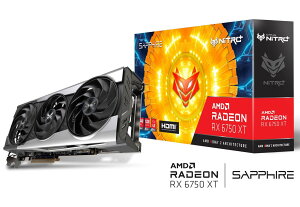 SAPPHIRE NITRO+ Radeon RX 6750 XT GAMING OC 12G GDDR6 K㗝Xۏؕt vd8080