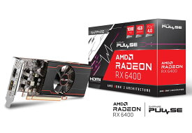 SAPPHIRE PULSE Radeon RX 6400 GAMING 4G GDDR6 正規代理店保証付 vd8084