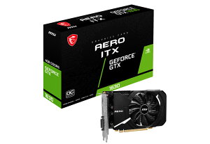 MSI GeForce GTX 1630 AERO ITX 4G OC K㗝Xۏؕt vd8158