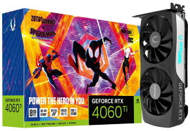 【送料無料】ZOTAC GAMING GeForce RTX 4060 Ti 8GB Twin Edge OC SPIDER-MAN™: Across the Spider-Verse Bundle 正規代理店保証付 vd8525