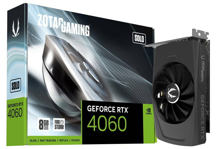 楽天市場】ZOTAC GAMING GeForce RTX 4060 8GB SOLO 正規代理店保証付 