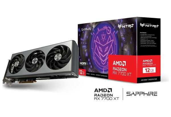 SAPPHIRE NITRO+ Radeon RX 7700 XT GAMING OC 12GB GDDR6 11335-02-20G 正規代理店保証付 vd8652