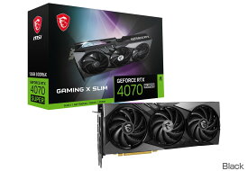 MSI GeForce RTX 4070 SUPER 12G GAMING X SLIM ブラック 正規代理店保証付 vd8730