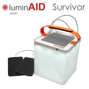 LuminAID ���~���G�C�h �\�[���[�[�d 6000mAh �ō��P�x 600���[���� ���o�C���o�b�e���[�t���\�[���[��USB�[�d���C���t���[�^�u�� LED�����^�� LED���C�g Survivor �T�o�C�o�[ 14081 �y�������K�i�z
