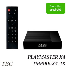 テック TMP-905X-4K 後継機 4KHDR Wi-Fi対応 ネットワークメディアプレイヤー AndroidプレーヤーPLAYMASTER X4 TMP905X4-4K