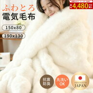 【限定OFFクーポンで4,480円！】電気毛布 ふわとろ毛布 掛け敷き 日本製炭素繊維ヒーター 電気ブランケッ…