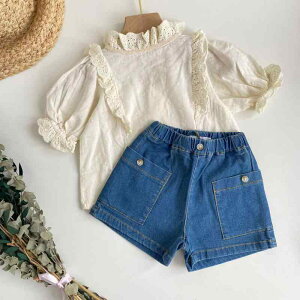 LbY ̎q hJ gbvX V[gpc t ㉺Zbg t`X^C 100 x[Wn CG[n fj Zp(x2)