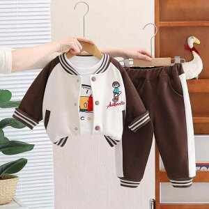 キッズ 服 セットアップ 春秋 長袖 Tシャツ パンツ 野球服 上下セット 男の子 女の子 幼児 子供 80cm 90cm 100cm 110cm 120cm 綿 カートゥーン柄