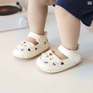 ベビーサンダル 女の子 赤ちゃん 靴 夏 滑り止め 柔らかい底 プリンセス風 歩行練習 ハート柄 面ファスナー 米白色 ピンク系 通気性 12ヶ月 18ヶ月 24ヶ月 30ヶ月 36ヶ月(x5)